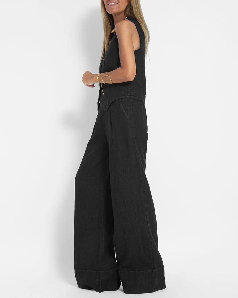 Giovanna® | Chic Set Consisting Of A Sleeveless Vest And Wide-Leg Trousers - Image 17