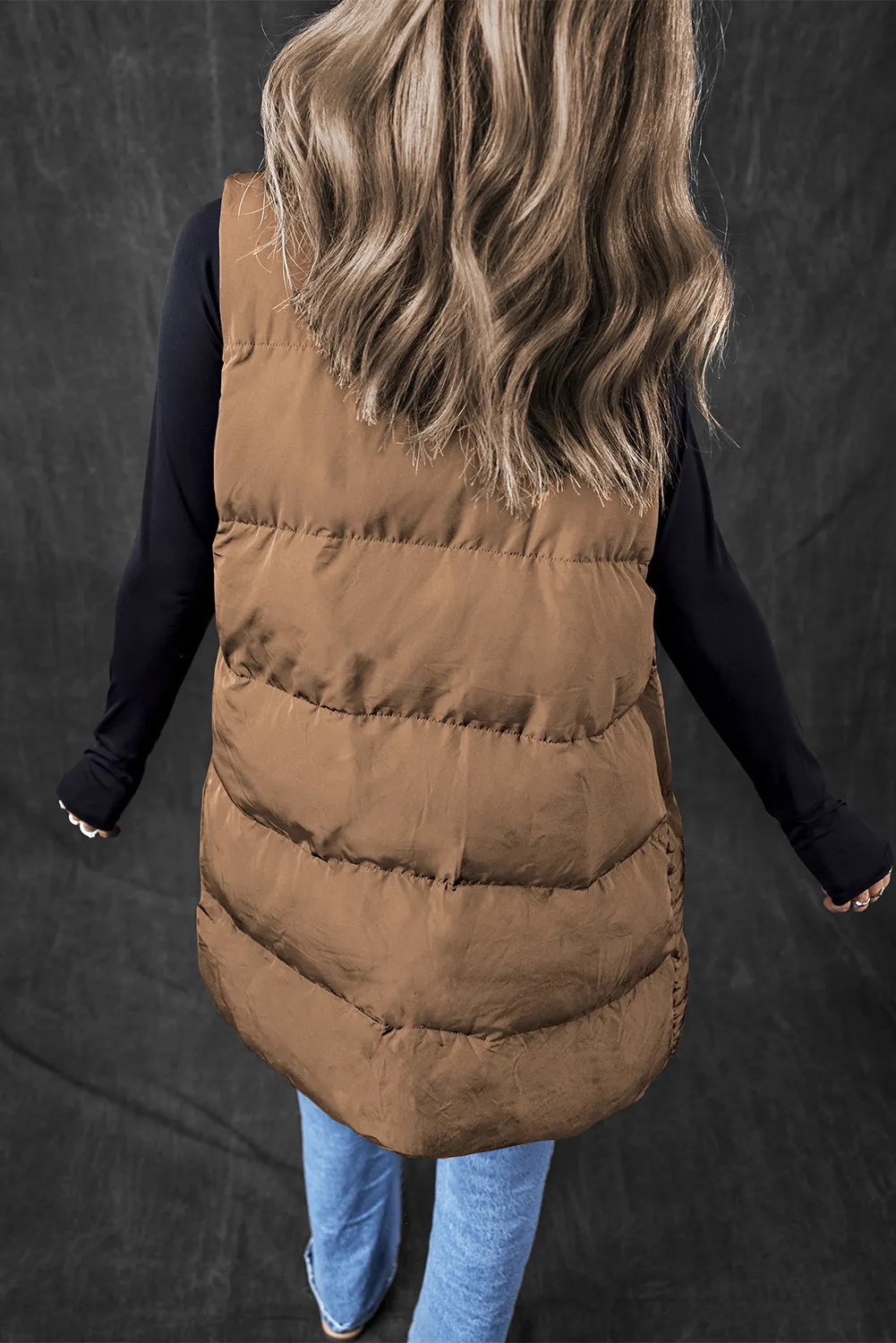 Giovanna | Vest coat with zip and pockets - Image 4