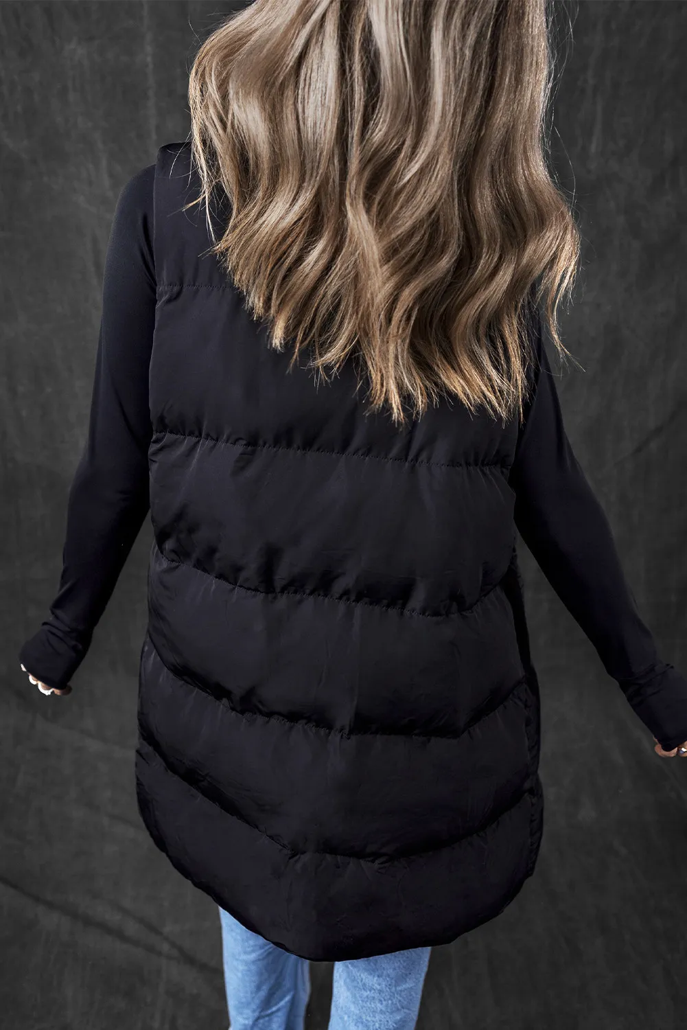 Giovanna | Vest coat with zip and pockets - Image 7
