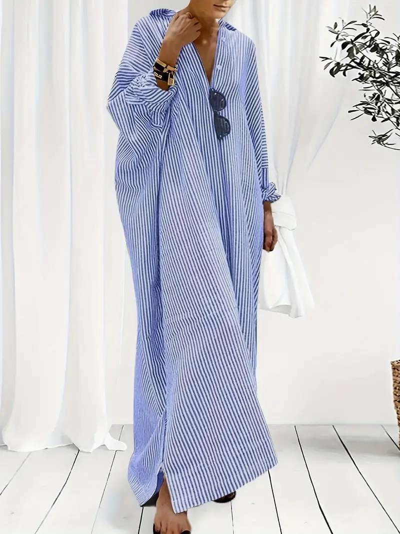 Gisela® | Striped maxi dress for women - Image 2