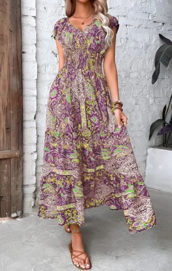 Gisela® | Stylish Dress With Vintage Print
