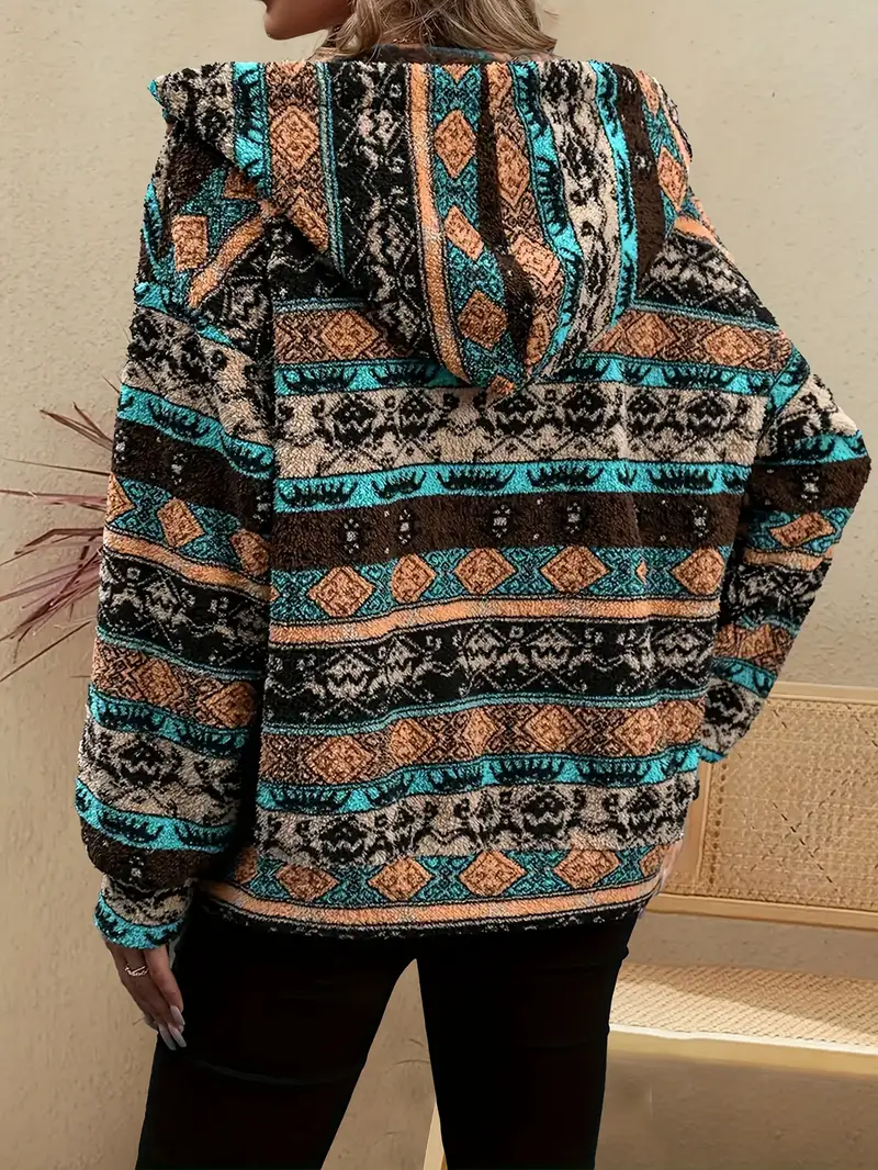 Gladys | Plush jacket with hood - Image 5