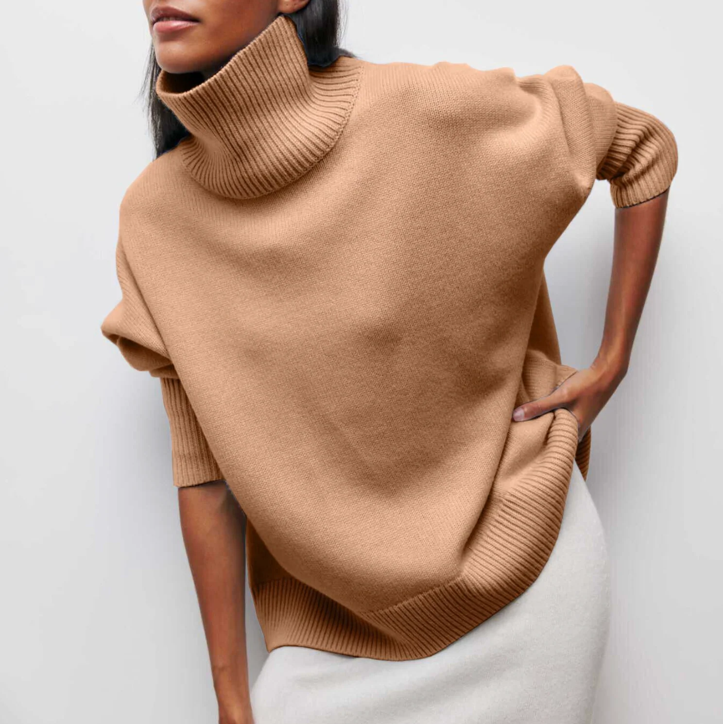 Glenda | Knitted turtleneck sweater - Image 4