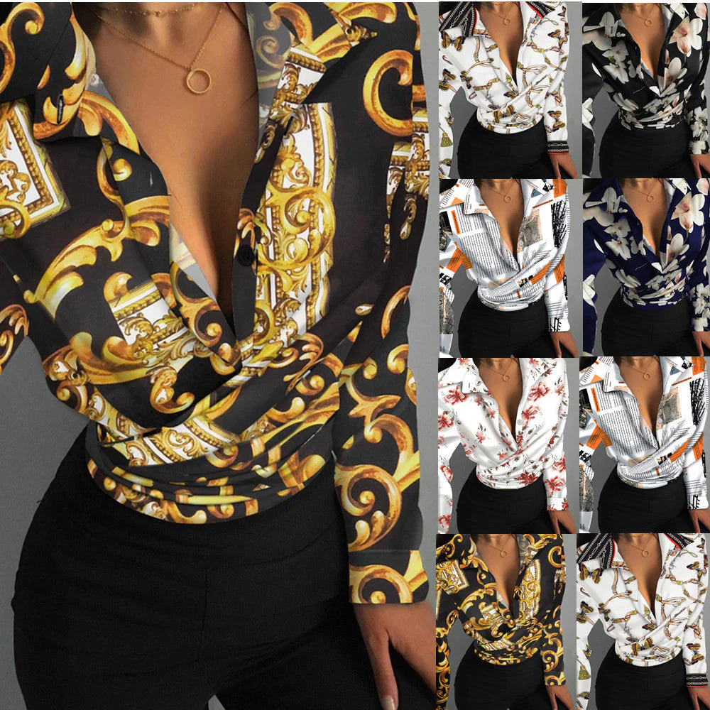 Glenda® | Women'S Blouse With Creative Print And Elegant Details - Image 2