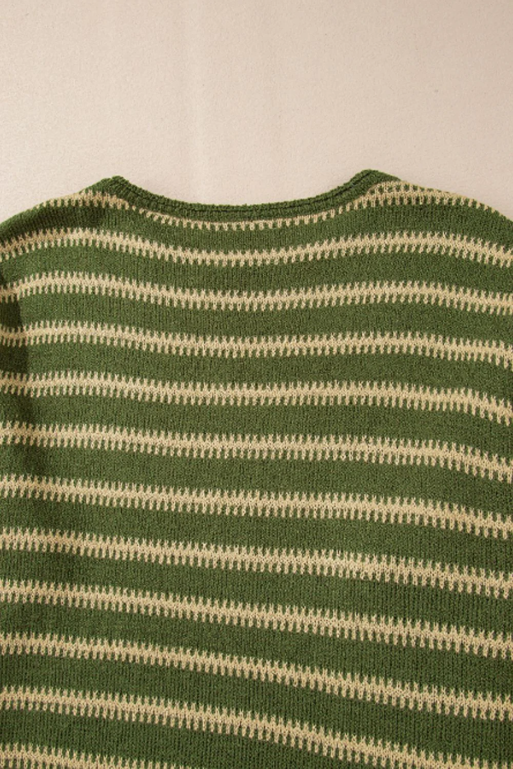 Gloria | Striped crew neck sweater with dropped shoulders - Image 5