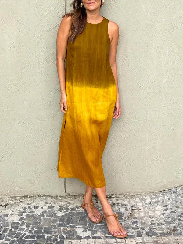 Gracia® | Casual Long Dress With Tie-Dye Pattern - Image 3
