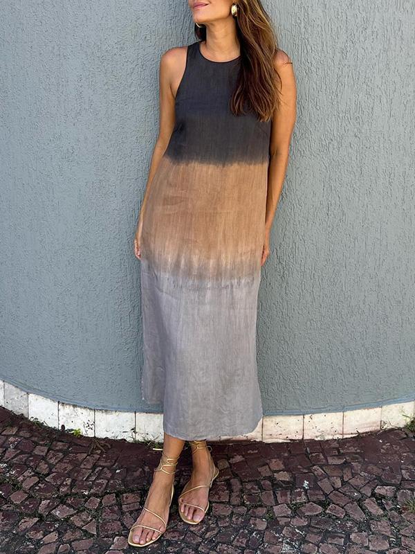 Gracia® | Casual Long Dress With Tie-Dye Pattern - Image 7