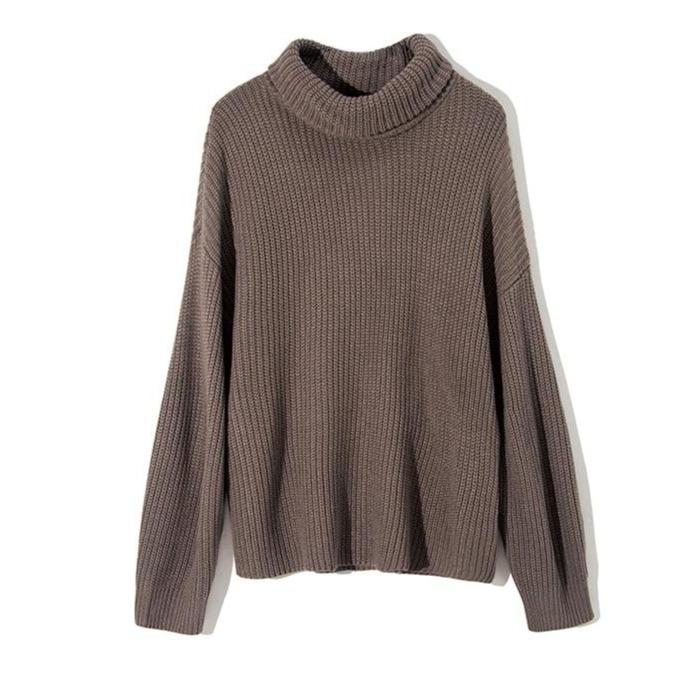 Graciela | Long thick turtleneck sweater for women - Image 4
