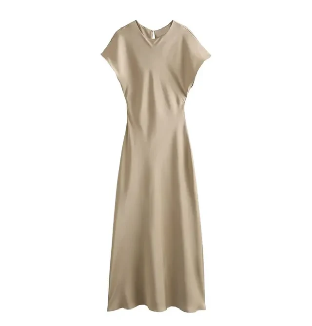 Grecia® | Elegantes Satin Midi Dresses