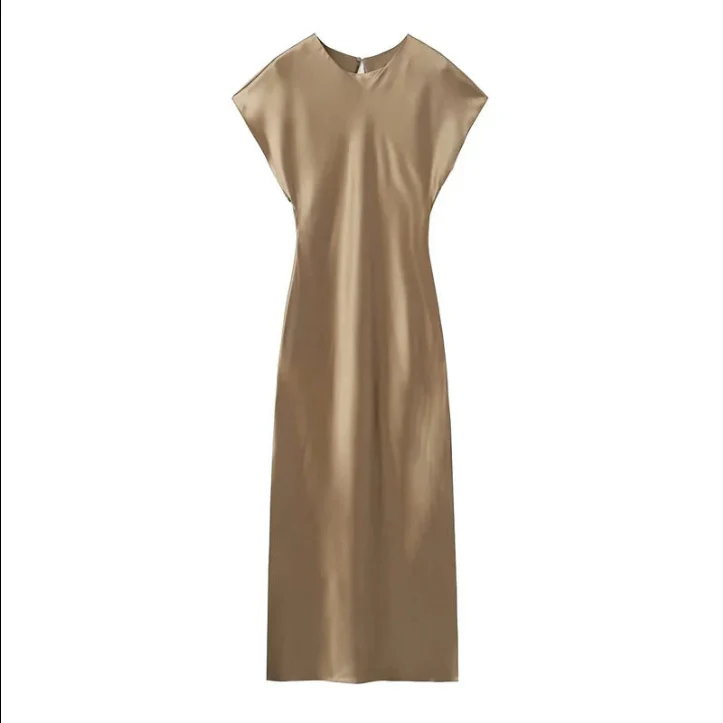 Grecia® | Elegantes Satin Midi Dresses - Image 3