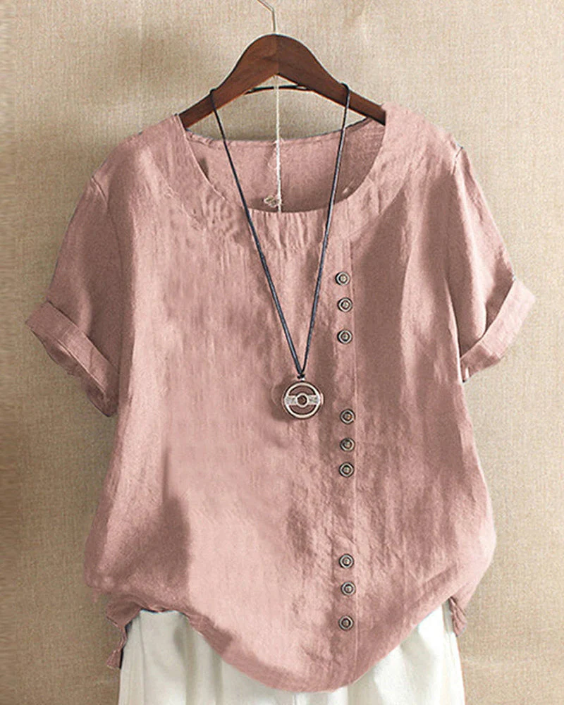 Greta® | Elegant Women'S Linen T-Shirt For Summer Outfits - Image 2