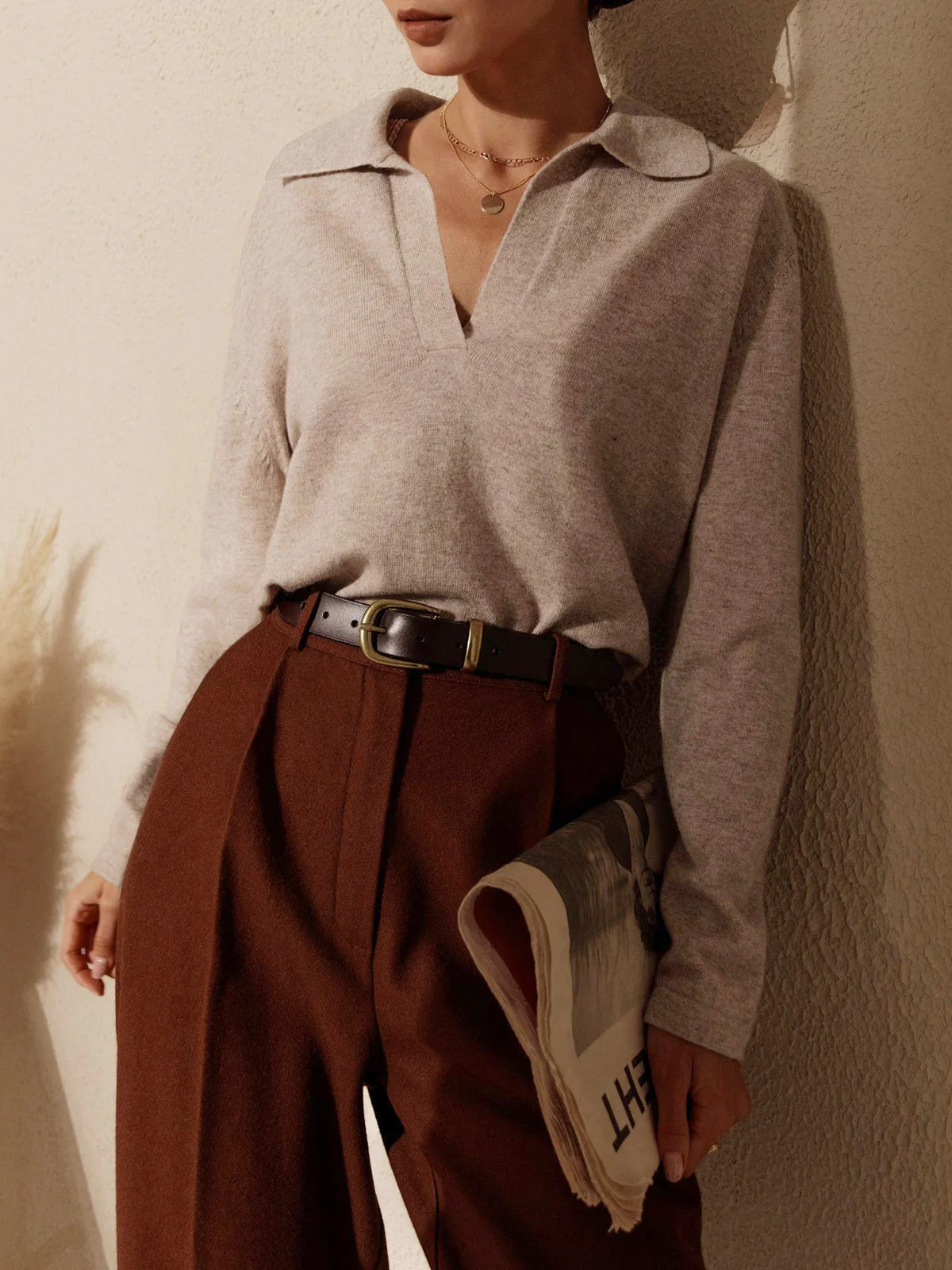 Greta | Sweater with collar - Image 3