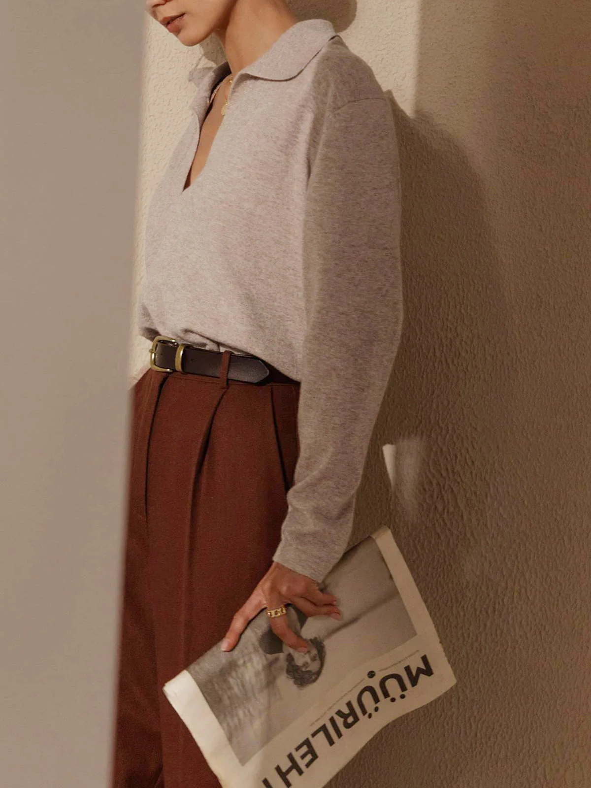 Greta | Sweater with collar - Image 4