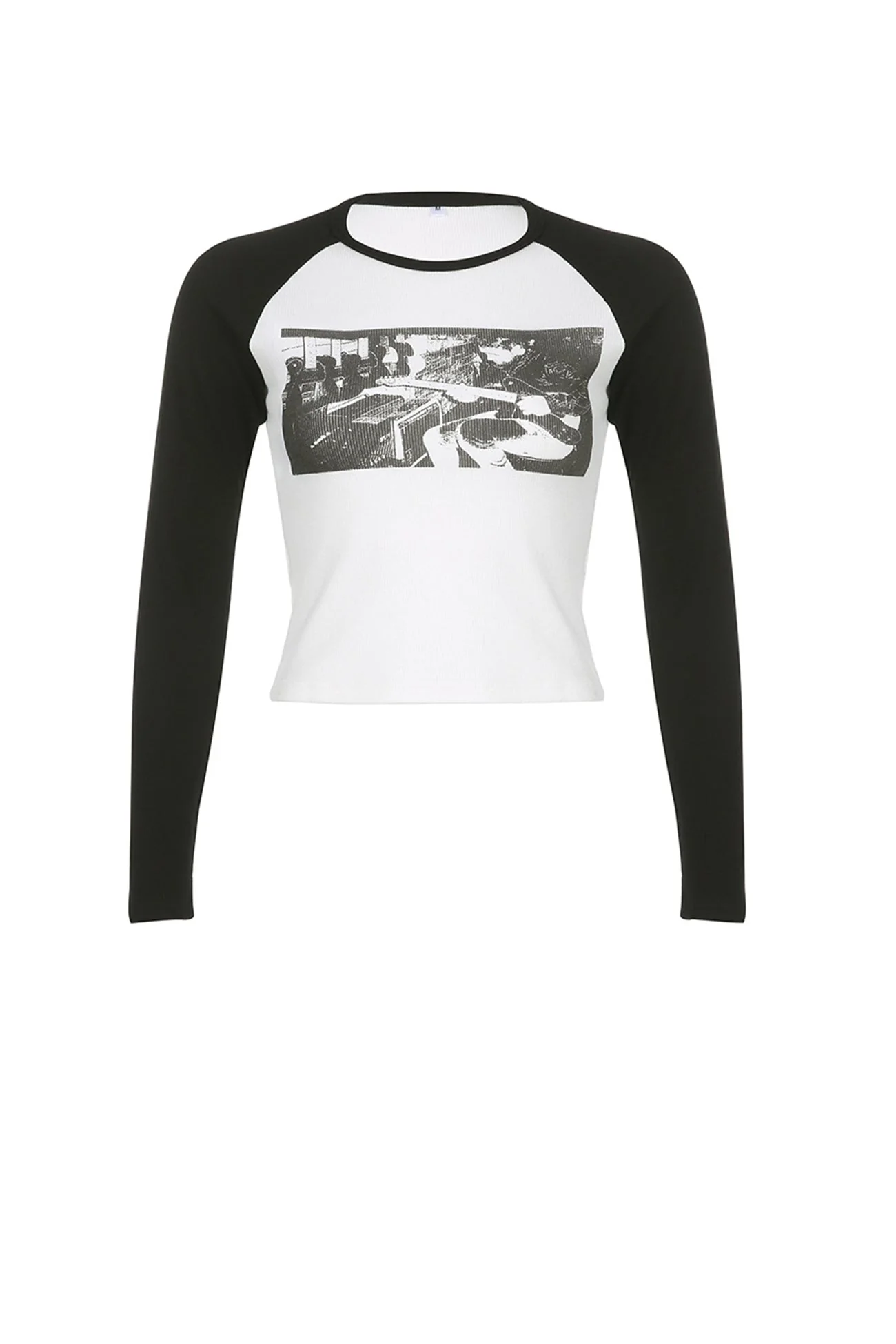 Greta | Vintage printed contrast long sleeve tops - Image 6