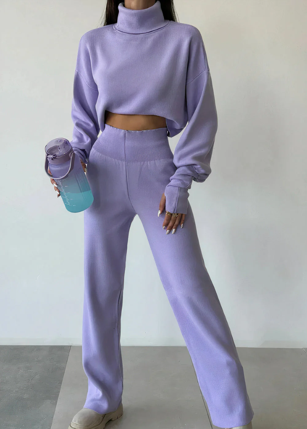 Greta | Comfortable suit set with a high collar - Image 6