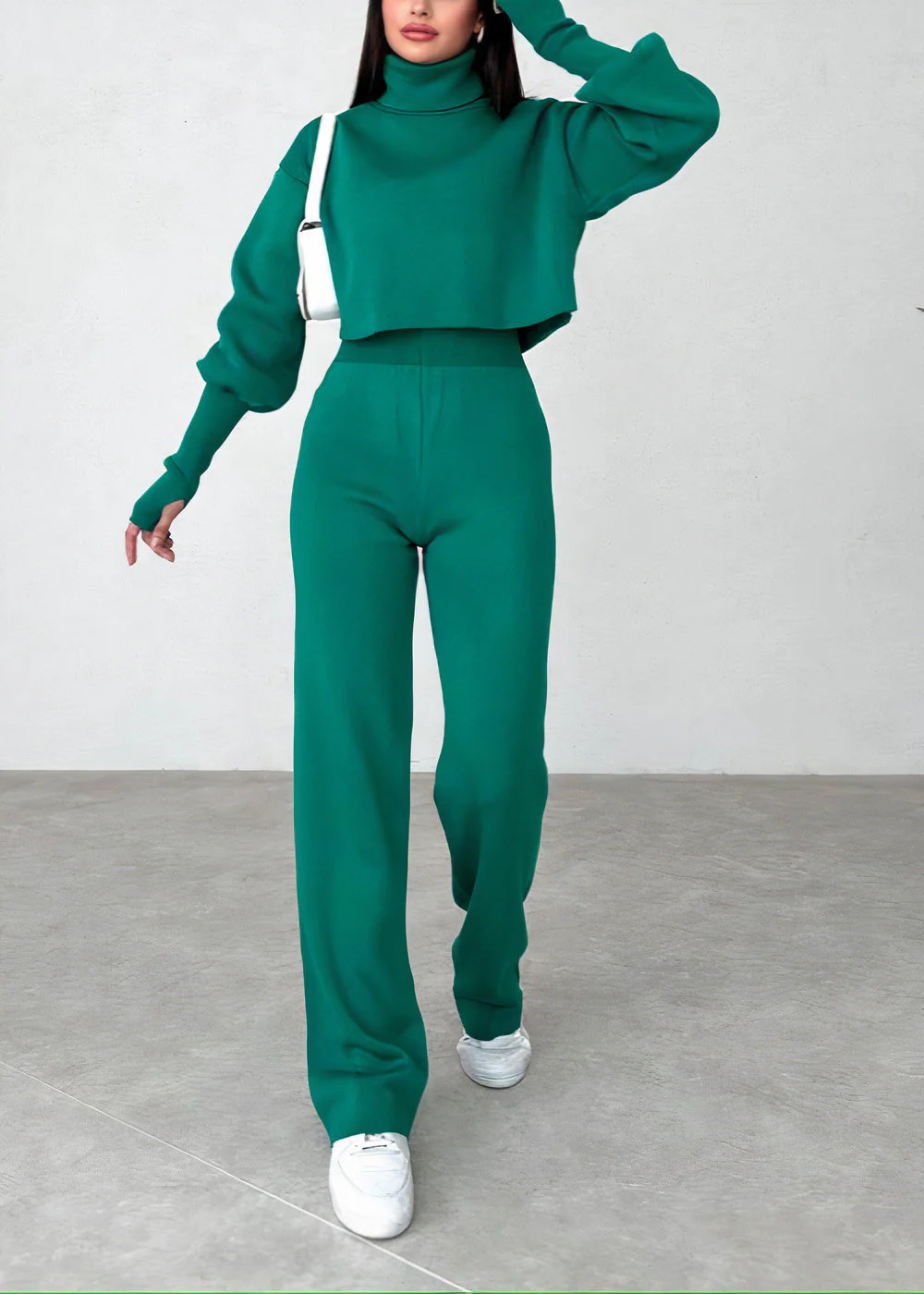 Greta | Comfortable suit set with a high collar - Image 9