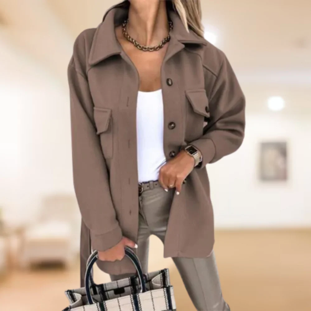 Griselda® | Coat with polo buttons - Image 7