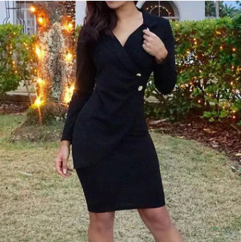 Guadalupe® | Elegant Cocktail Dress With Buttons - Image 5