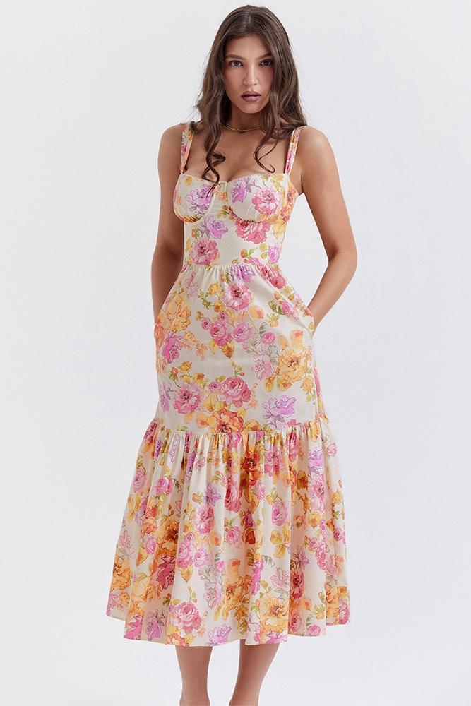 Guadalupe® | Flared Midi Dress With Print - Image 7