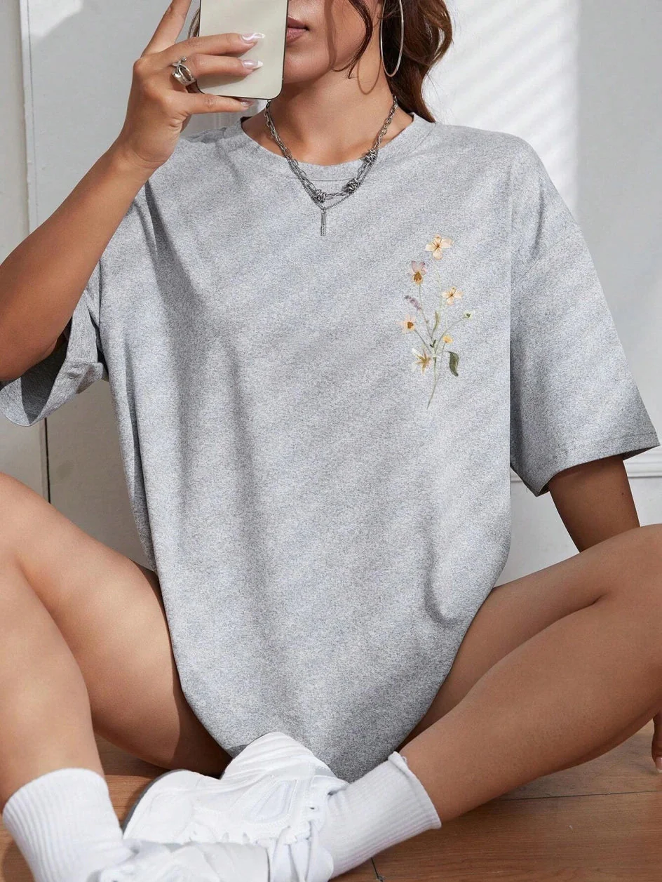 Guadalupe® | Floral women's cotton T-shirt - Image 10