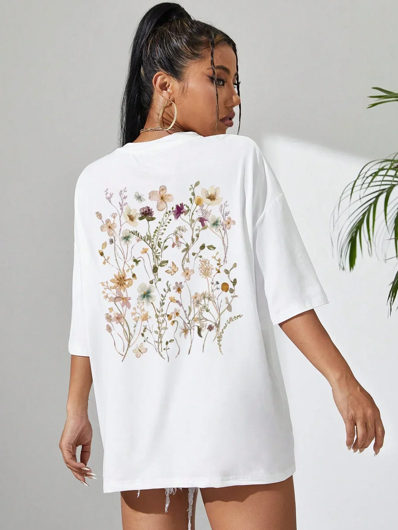 Guadalupe® | Floral women's cotton T-shirt - Image 14
