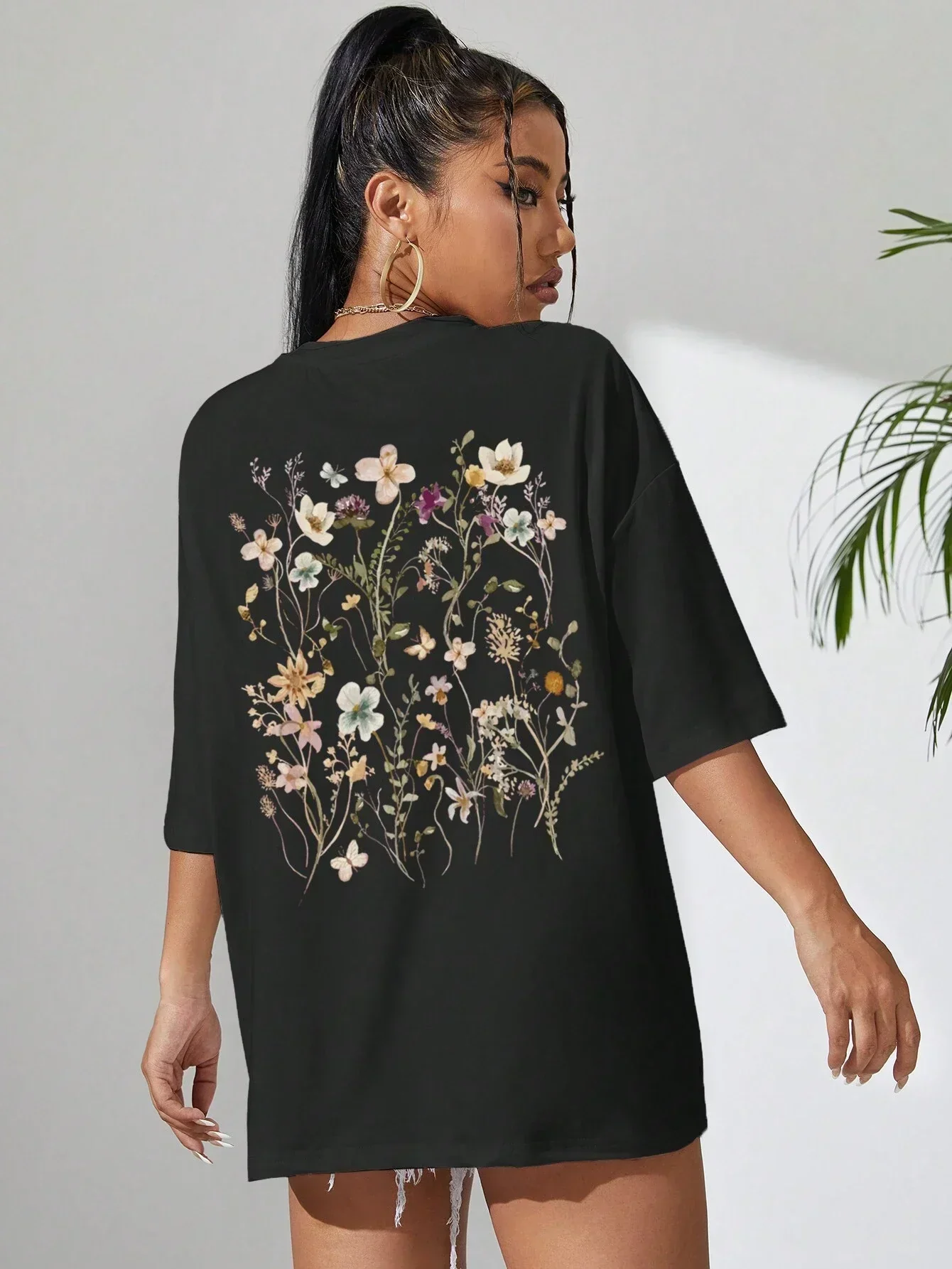 Guadalupe® | Floral women's cotton T-shirt - Image 4