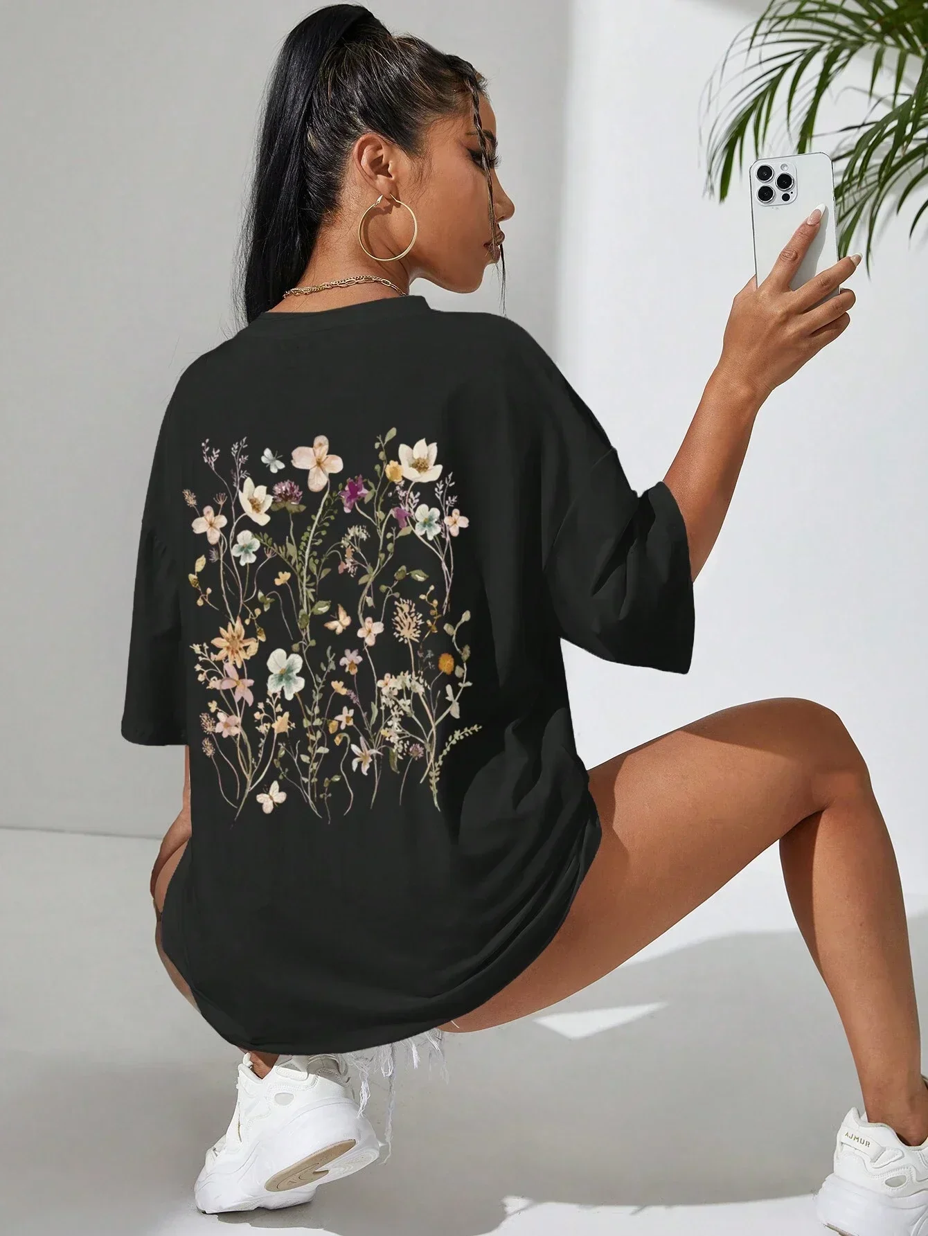 Guadalupe® | Floral women's cotton T-shirt - Image 5