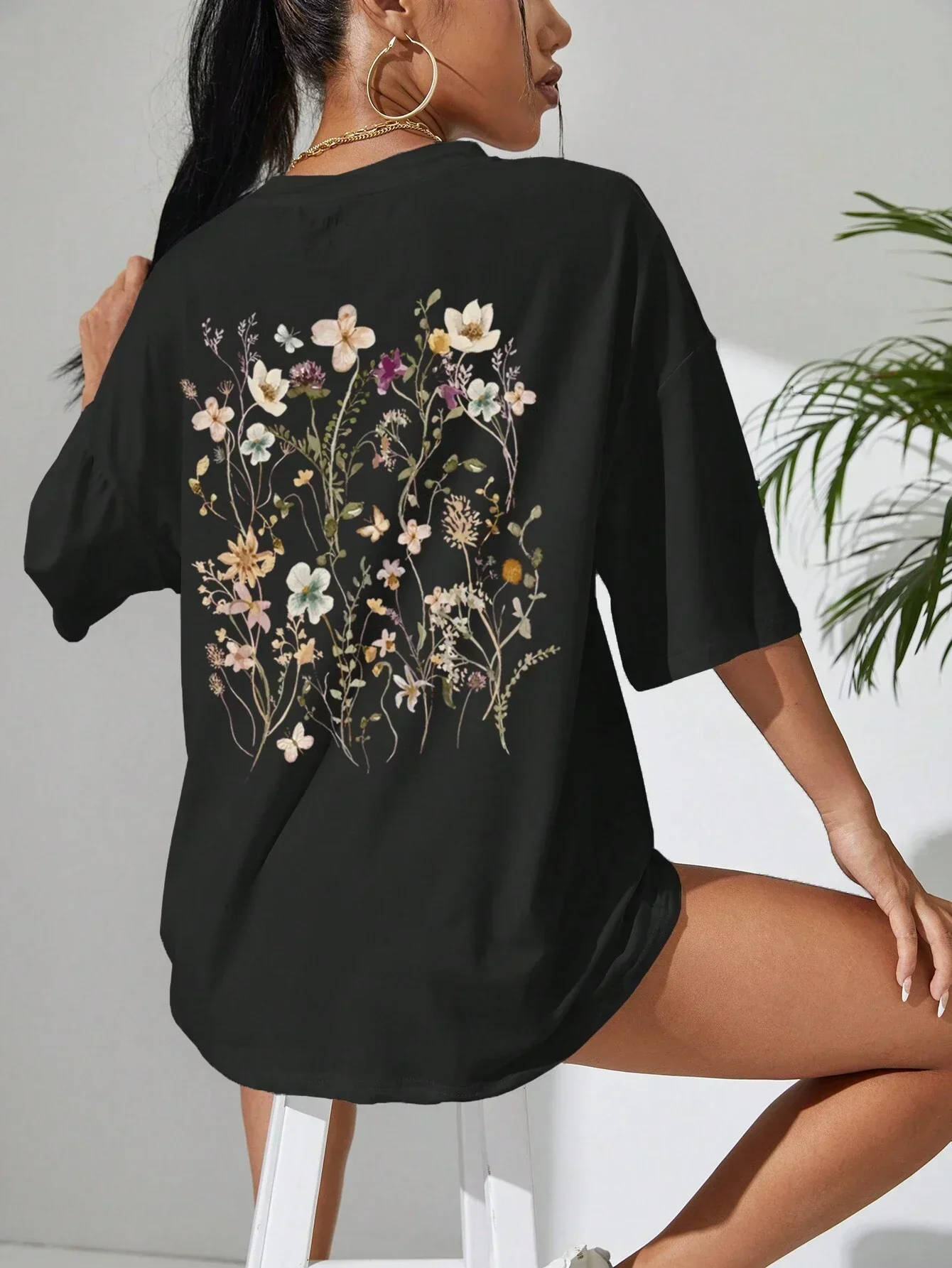 Guadalupe® | Floral women's cotton T-shirt - Image 6