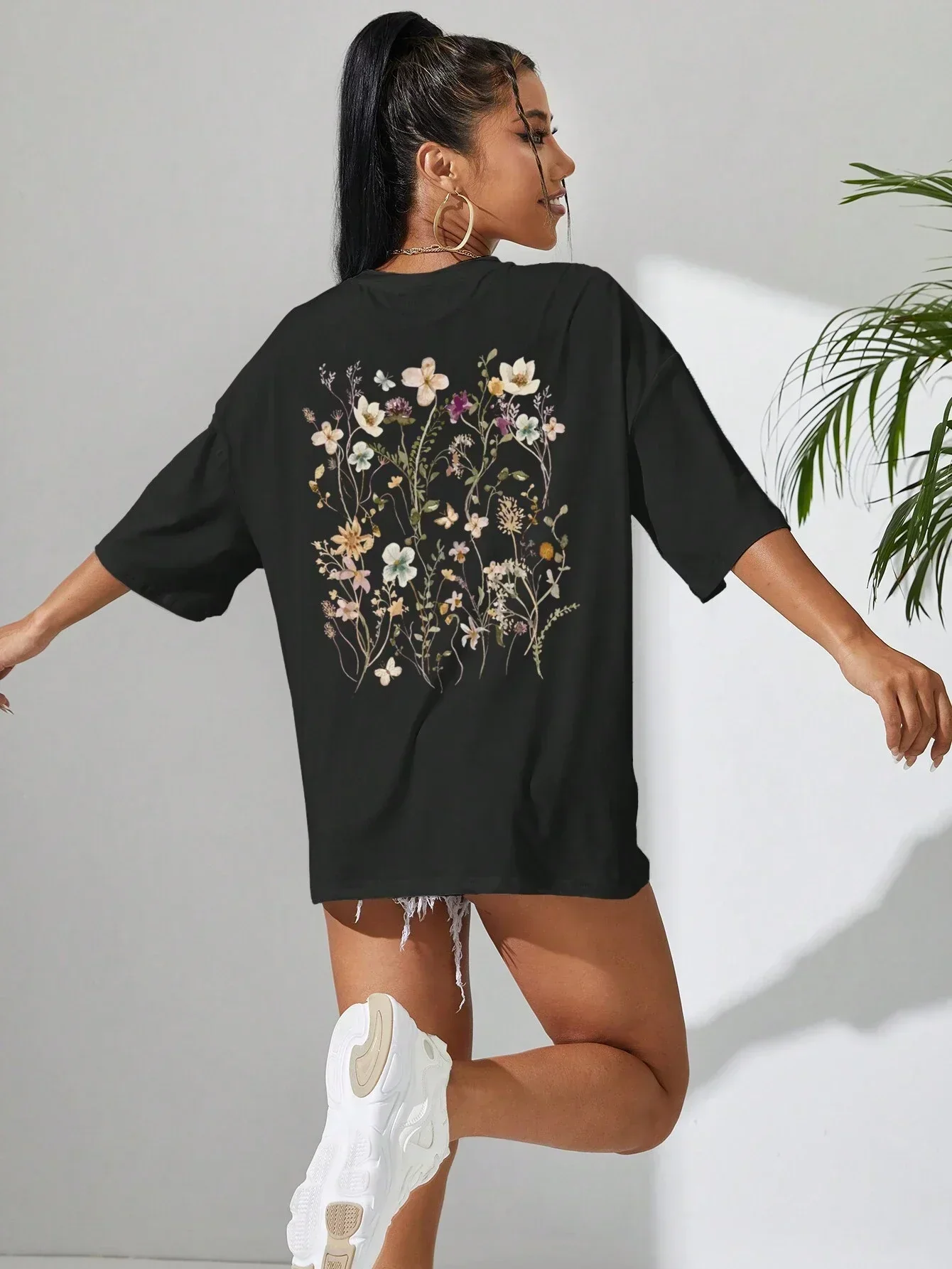 Guadalupe® | Floral women's cotton T-shirt - Image 7