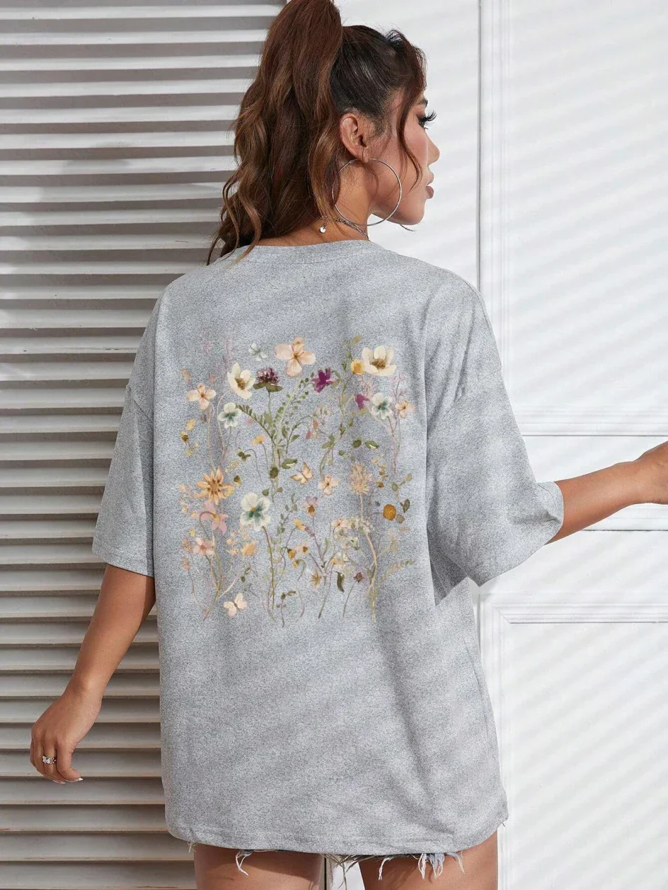 Guadalupe® | Floral women's cotton T-shirt - Image 8