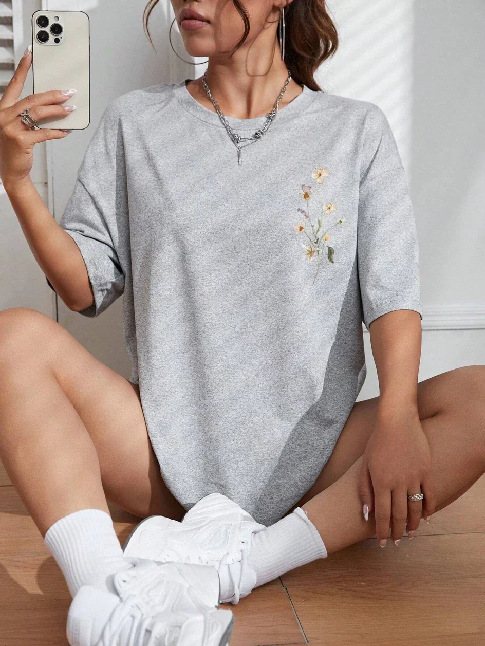 Guadalupe® | Floral women's cotton T-shirt - Image 9