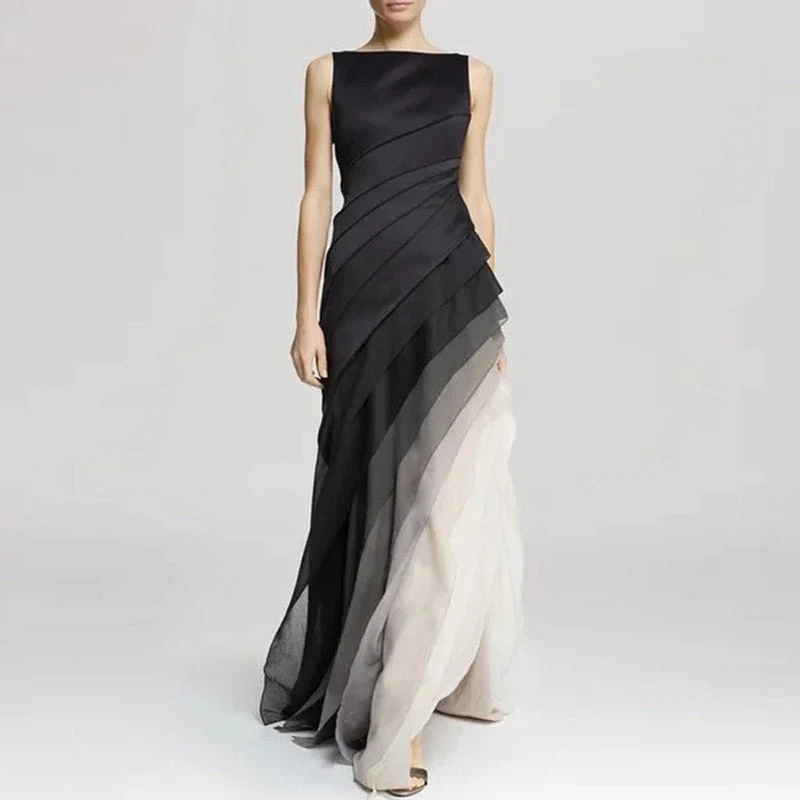 Guadalupe® | Irregular High-Waisted Ombre Dress