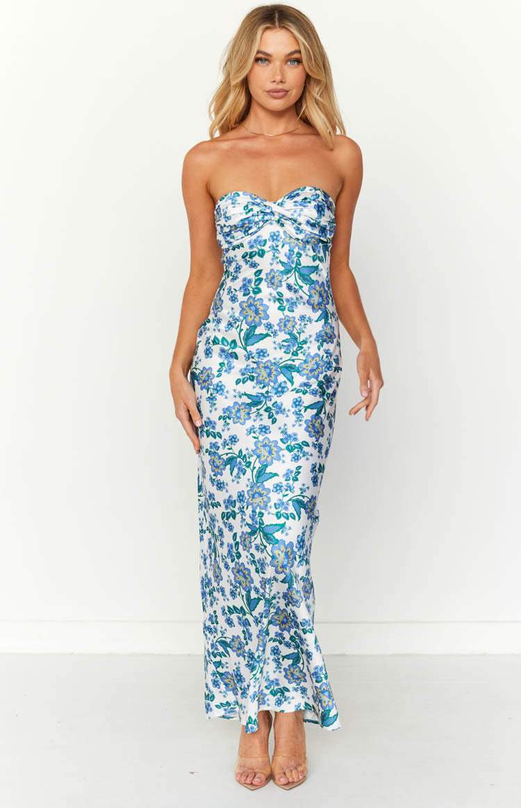 Guadalupe® | Printed Maxi Tube Dress With Knot Detail - Image 7