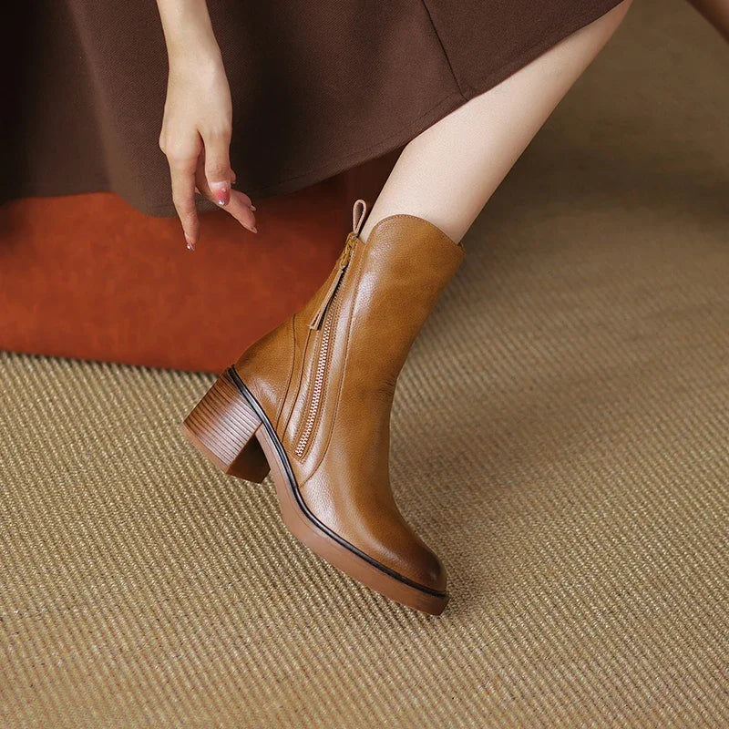 Guillermina® | Leather ankle boots - Image 4