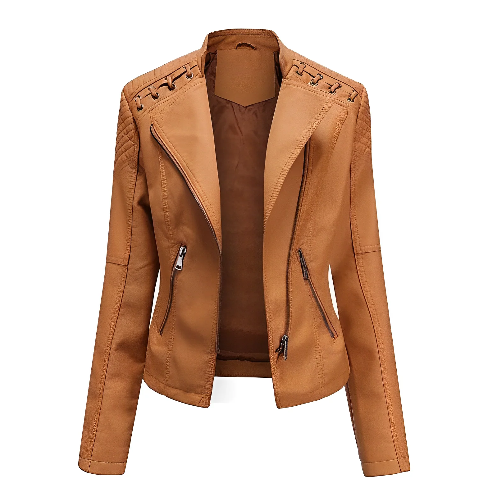 Guillermina® | PU leather jacket with zipper - Image 10