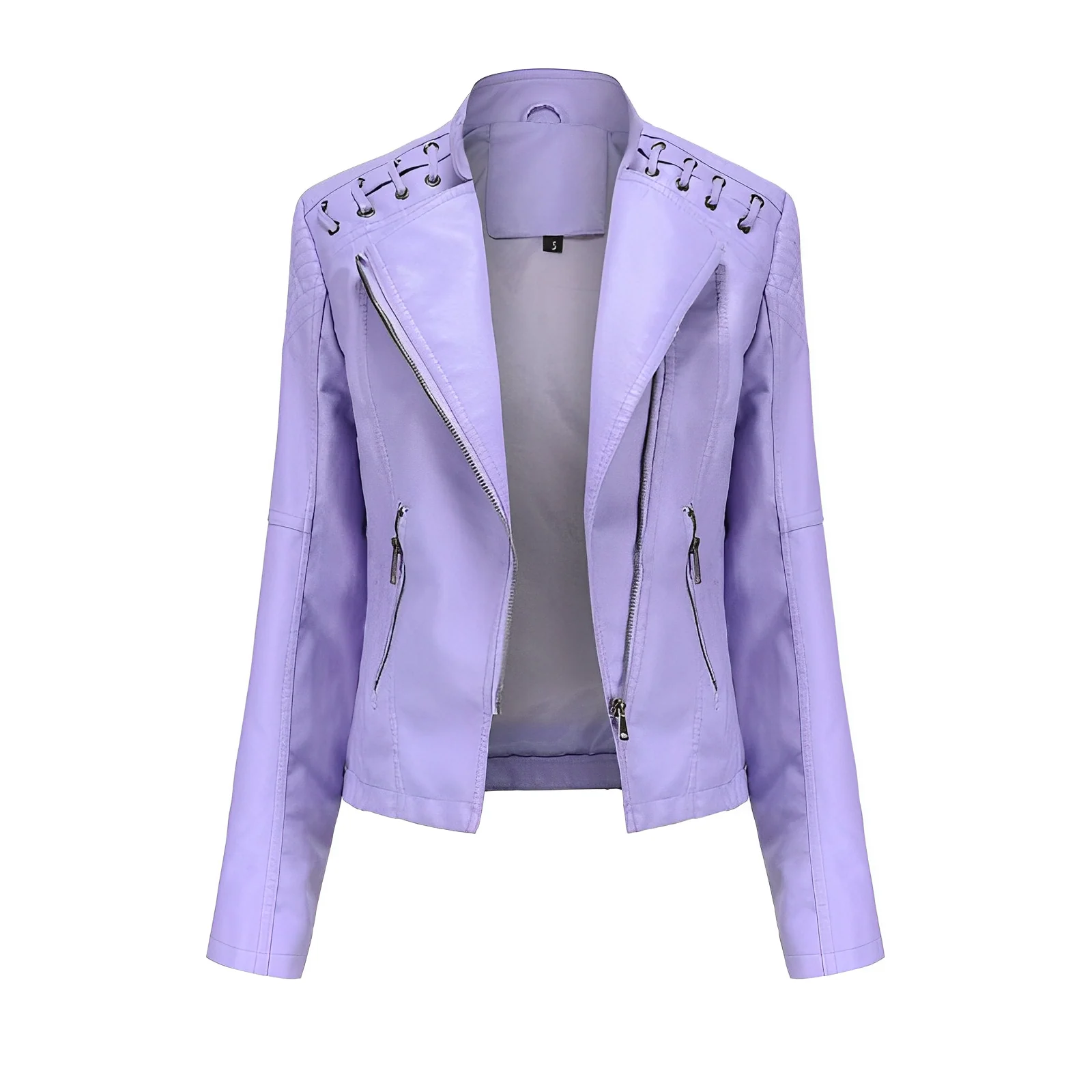 Guillermina® | PU leather jacket with zipper - Image 11