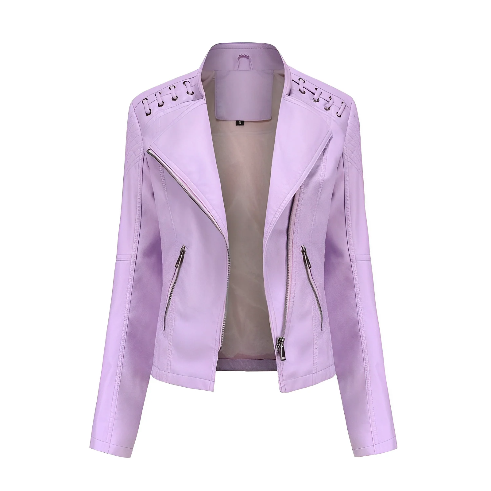 Guillermina® | PU leather jacket with zipper - Image 12