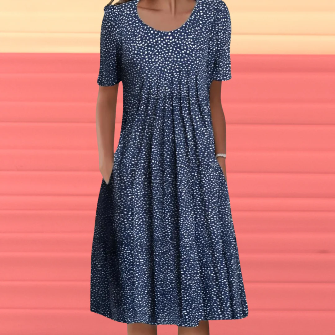 Gurutze® | Half Sleeve Dress With Floral Print - Image 4