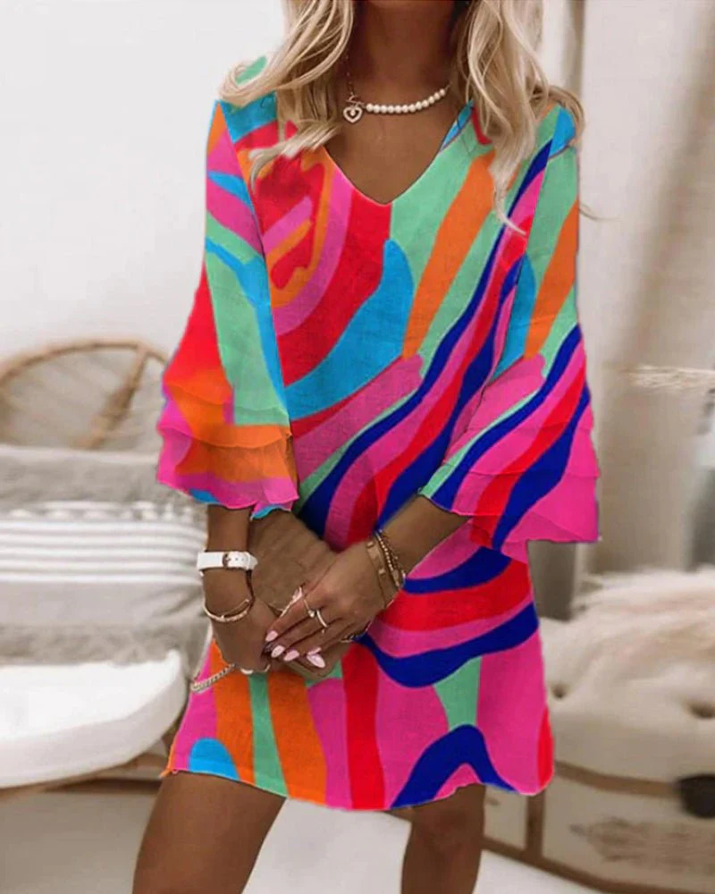Hana® | Dress With Bell Sleeves