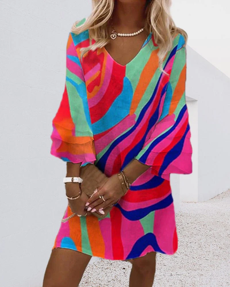 Hana® | Dress With Bell Sleeves - Image 2