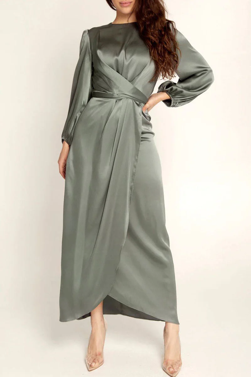 Hana | Fashion Stars Solid Patchwork O-Neck A-Line Dresses - Image 12