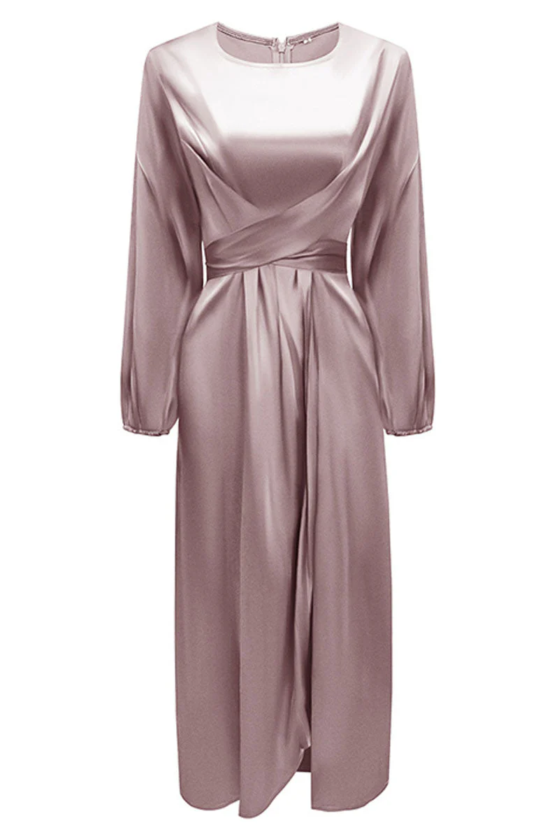 Hana | Fashion Stars Solid Patchwork O-Neck A-Line Dresses - Image 13