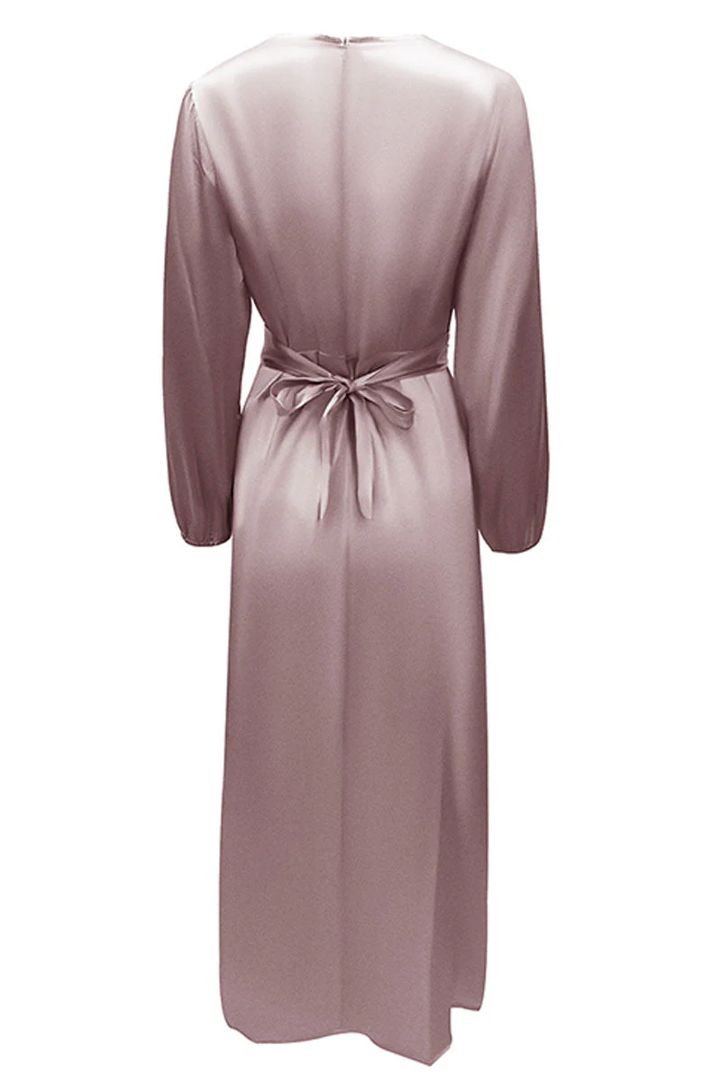 Hana | Fashion Stars Solid Patchwork O-Neck A-Line Dresses - Image 14