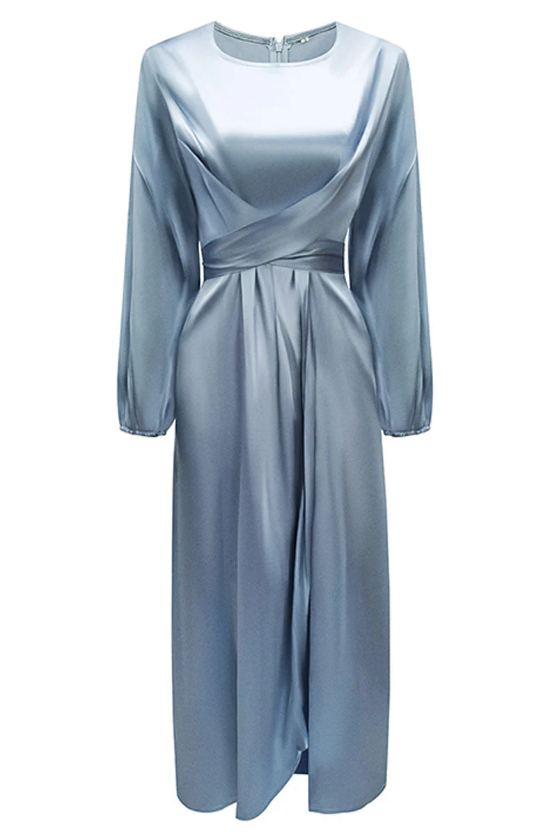 Hana | Fashion Stars Solid Patchwork O-Neck A-Line Dresses - Image 17