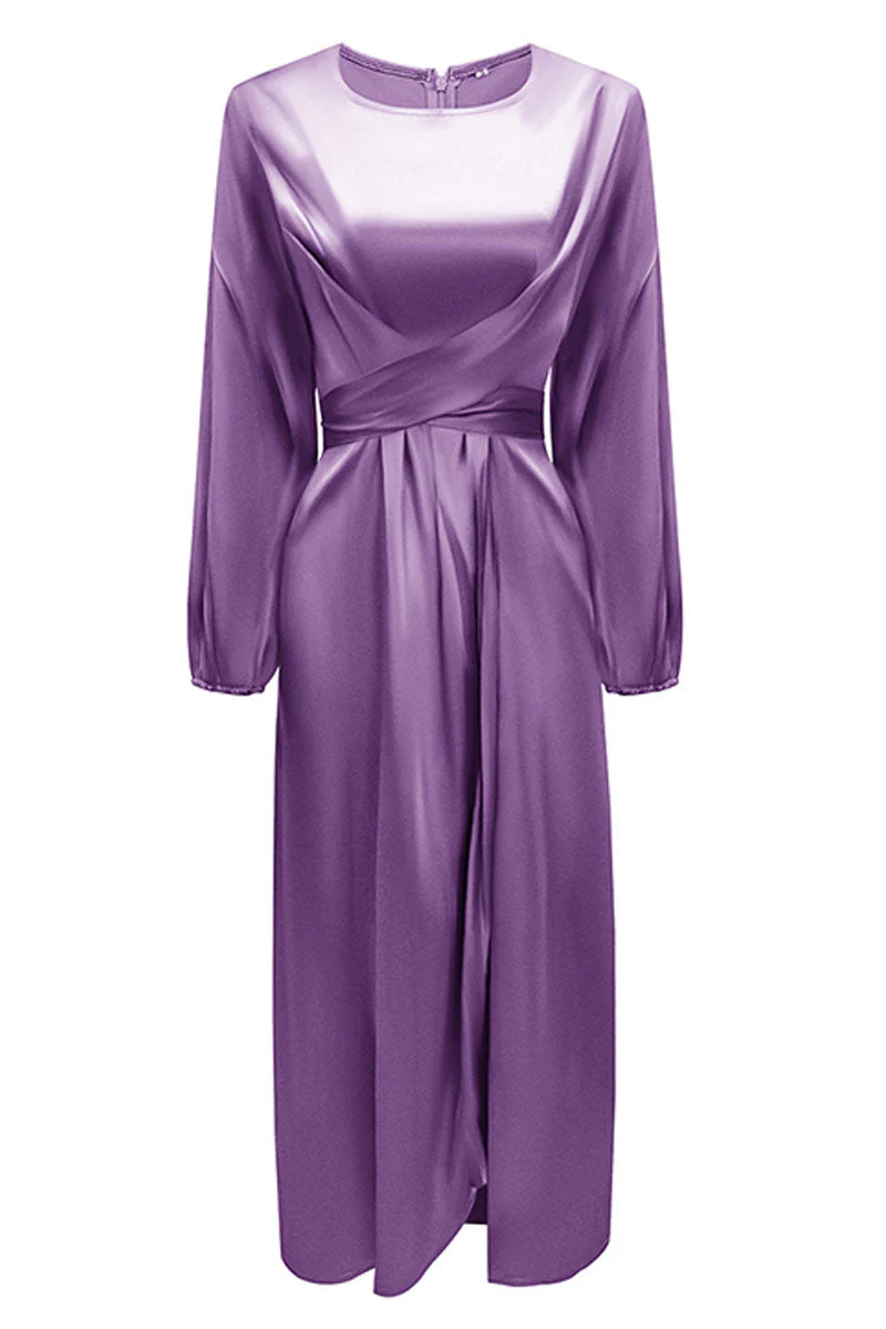 Hana | Fashion Stars Solid Patchwork O-Neck A-Line Dresses - Image 23