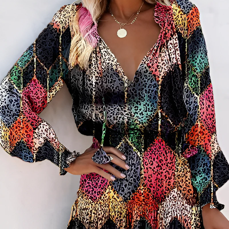 Hana® | Mini Dress Floral Chiffon - Image 2