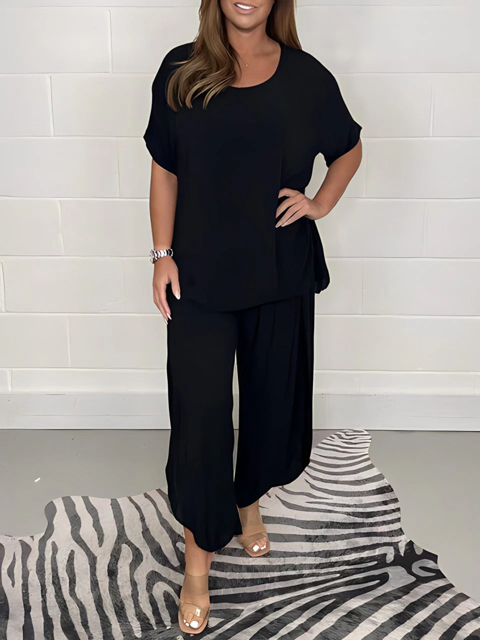 Hana® | Relaxed Top And Trousers Set