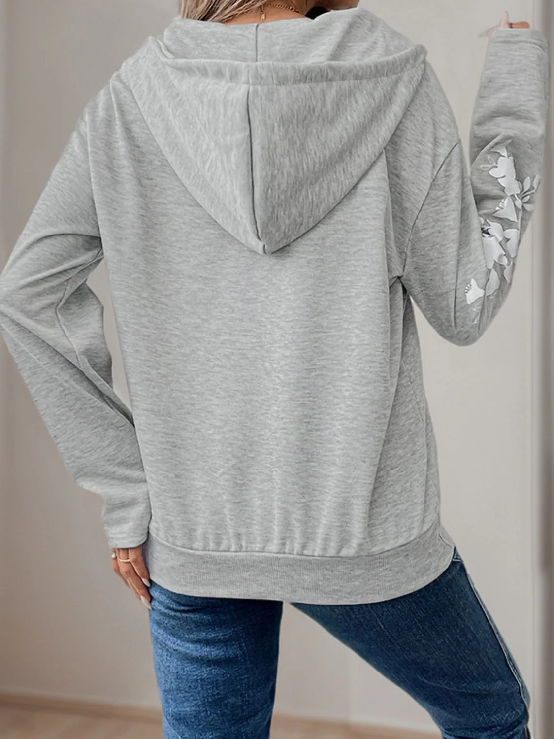 Hanna | Perfee long sleeve half zip hoodie - Image 2