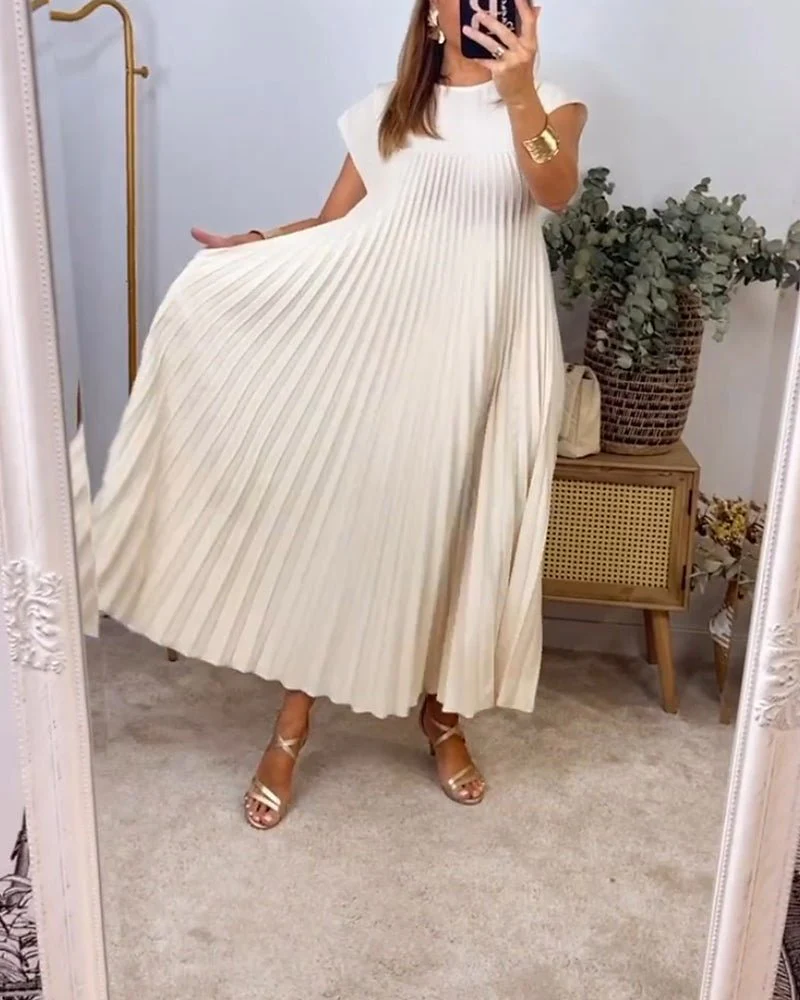 Harriet® | Chic Pleated Cotton Dress - Image 4