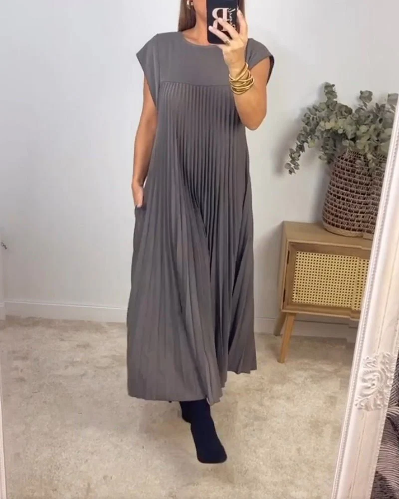 Harriet® | Chic Pleated Cotton Dress - Image 9
